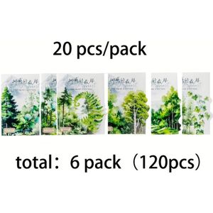 TEMU Insgesamt 120 Stück, Aufkleber mit Waldmotiv, PET-Material, selbstklebend, geeignet für Scrapbooks, Tagebücher und DIY-Bastelarbeiten