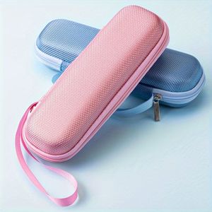 TEMU . Tragbare Aufbewahrungsbox Aufbewahrungstasche mit Reißverschluss Modell aus Verbundmaterial Braille-Stift Aufbewahrungstasche Englische Scan Intelligente Braille-Stift Verpackungsbox