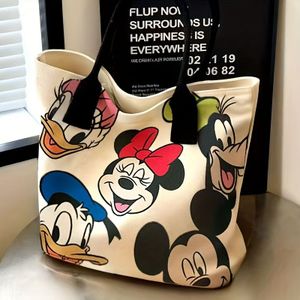 TEMU Disney Tasche für Damen, Große Kapazität Niedliche Cartoon-Hund Tragetasche Schultertasche