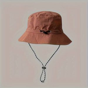 TEMU Unisex Faltbarer Boonie Hut für Angeln & Wandern - Atmungsaktiv, Schnell Trocknendes Polyester, Leichtgewichtig mit Verstellbarem Kordelzug, Einfarbig, Ideal für Outdoor-Abenteuer