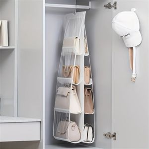 TEMU 1 Stück Platzsparende Taschen-Organizer, Mehrlagiger Hängender Handtaschen-Geldbörsen-Organizer Für Kleiderschrank, Taschen-Aufbewahrungshalter