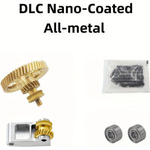 TEMU Upgrade Gehärteter Stahl-Extrudergangrad-Satz mit Verschleißfestem DLC-Nano-Beschichtung für P1S P1P X1 Carbon X1C 3D-Drucker