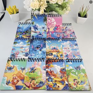 TEMU Genehmigt; 12 Stück Stitchs Notizbücher, Wochenplaner Kalender Mini-Planer Tagesplaner Spiralnotizbuch, zum Verschenken am Valentinstag usw