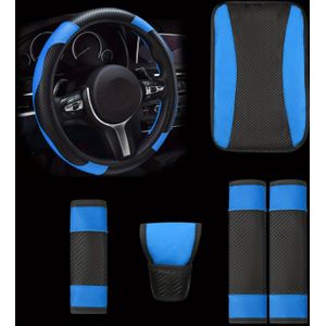 TEMU 1 Set für die Innenraumausstattung Autos, 6-teiliges Set für die gesamte , Universal-Dekoration, inklusive Lenkradabdeckung, Handbremsschutz, Schulter-Schutz, Armlehnen-Box-Pad