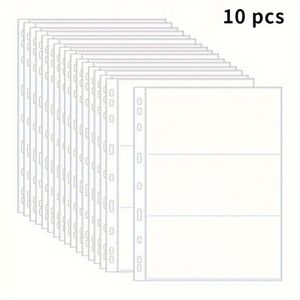 TEMU 10er-/5er-Pack Professionelles Währungssammleralbum, Sichere seitliche Einsteckhüllen für einfaches Einfügen von Banknoten, Briefmarken, Kleine Waren und anderen flachen Sammelstücken