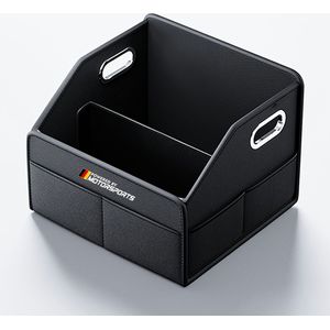 TEMU PU-Leder Kofferraum-Aufbewahrungsbox faltbarer Mehrzweck-Organizer für BMW 1, 3, 5 & sowie Audi und Mercedes-Benz
