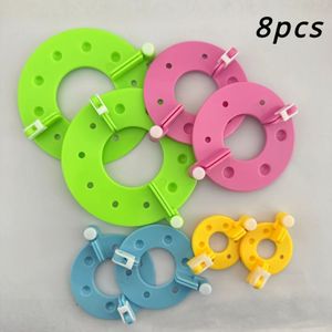 TEMU 8-teiliges Wolltuch mit weichen Napp-Bällen Puppen-Plüschball-System, DIY-Bastelwerkzeug zum , Fusselentferner, , Pom Pom-Herstellungswerkzeug-Set für Pom Pom-Stricken, DIY-Wollgarn-Strickprojekt