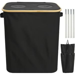 TEMU 1 140L Küchenmülleimer, Großvolumiger 37-Gallonen-Müllbehälter mit 2 Innenbeuteln, Flaschensammelbox aus Glas//Metall, faltbarer Plastikflasche-Getränkeflaschen-Aufbewahrungskorb Sortiercontainer