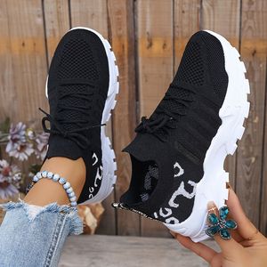 TEMU Damen-Sport-Sneaker, atmungsaktives Material für Walking-Tennis-Schuhe, leichte Sportschuhe für Fitnessstudio, Reisen, Arbeit, , Low-Top, Einfacher Zehenbereich, Schnürung, PVC-Sohle, Stoffsohle