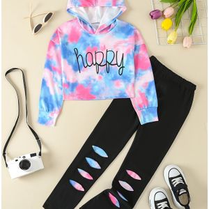 TEMU 2er-Pack Tie-Dye Hoodies + Hosen-Set für Mädchen, perfekt für den Frühling, Herbst, den Alltag und Outdoor-Sport, ein tolles Geschenk