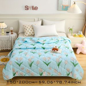 TEMU Weiche & Leichte -Druck Sommerdecke - Ultra-Weich, Atmungsaktives Polyester, zum Nickerchen auf dem Sofa oder im Schlafzimmer