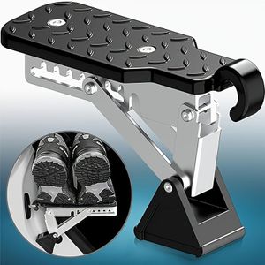 TEMU Universal Auto Türschritt aus Aluminiumlegierung mit Gepäckträgerhaken und Schloss - Passend für die meisten Fahrzeuge