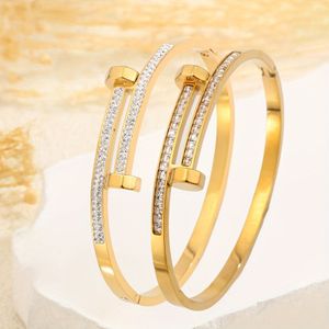 TEMU 2 elegante Edelstahl-Armband-Set mit Strasssteinen, charmantes Partygeschenk für Damen