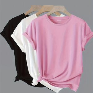 TEMU Unifarbenes Damen-T-Shirt-Set, 3-teiliges