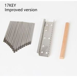 TEMU 17 Schlüssel Kalimba Herstellung Von Schlüssel & Brücke Für Finger Daumen Klavier Percussion Kalimba Ersatzschlüssel