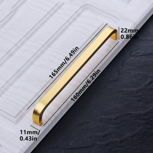 TEMU 4er-Pack Goldene Aluminium Bar Style Küchenschrank-Zuggriffe und Schubladengriffe - Modernes Hardware-Zubehör für Schubladen