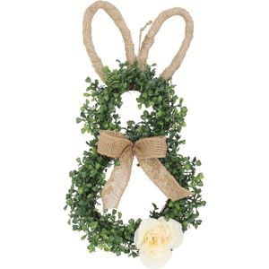 TEMU 1pc Ostern Niedlicher Kaninchen-Form-Wreath, Wandmontiertes Wreath, Türwanddekoration, Wreath Zur Dekoration Von Zuhause Und Garten