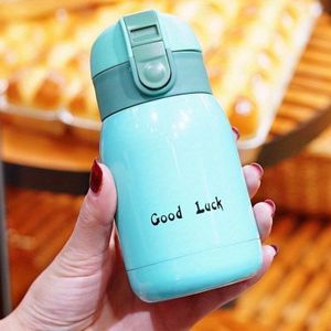 TEMU . Modetasse, Edelstahl Vakuumisolierter Becher mit Tasse für Heißgetränke und Kalte Getränke, Wasserflasche für Schulanfang, Reise Isolierter Thermobecher