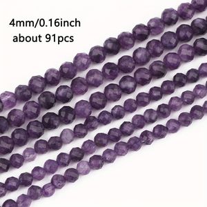 TEMU 2 3 4 Mm Natürlicher Facettierte Steinperlen Abstandshalter für Schmuckherstellung DIY Armband Halskette Ohrring Zubehör Handgefertigte Bastelbedarf