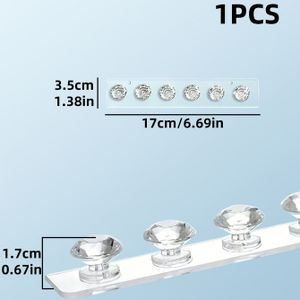 TEMU 1er-Pack Transparente Acryl-Halskettenhalter, Wandmontierter Schmuckständer für Kleiderschrank, Schmucktürme