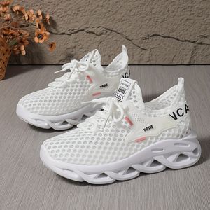 TEMU Leichte atmungsaktive Mesh-Sneaker für Damen ? Sommerliche Freizeitschuhe mit Gummisohle, Schwarz & Türkisa-, Low-Top Schlupfdesign für lässige Outfits