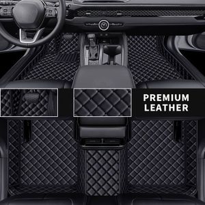 TEMU Exklusives Luxus PUPU Leder PU Leder Auto-Fußmatten-Set für Guangzhou Toyota C-HR EV 2020 Modell, 3D Allwetter-, geeignet für Linkslenkerfahrzeuge, leicht zu reinigen, langlebige Auto-Fußmatte