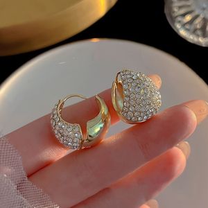 TEMU Elegante Luxus-Strass-Tropfenohrringe - Funkelndes -Design, Edelstahlstecker für Frauen | für Partys & , Eleganter Stil, Luxuriöser Stil