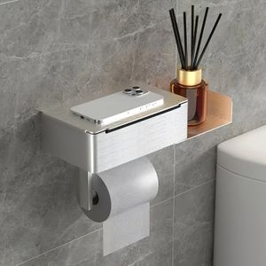 TEMU Edelstahl -in-Eins Toilettenpapier-Handtuchhalter, Papierhandtuchhalter, Nasshandtuchbox, Aufbewahrungsregal