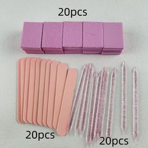 TEMU 60-teiliges Nagelpflege-Set: Mini-Feilen, Puffer & Stäbchen - für Schmuckpolitur & Maniküre DIY-Schmuckpolieren & Glätten