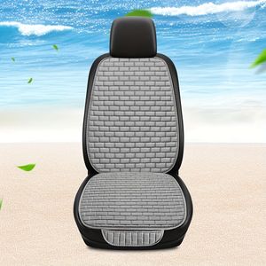 TEMU 1 Stück Premium Leinen Autositzbezug Schutz - Universal Fit für Vorne & Hinten - Strapazierfähig, Rutschfest, Fleckenabweisend Matten - Voller Rückenschutz für alle Jahreszeiten