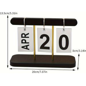 TEMU Nordischer Minimalistischer Kreativer Flip-Kalender-Schreibtischornament Für Zuhause, Wohnzimmer, Esszimmer, Couchtisch Und Bürodekoration.