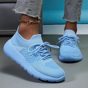 TEMU Atmungsaktive und bequeme Wanderschuhe für Damen, Vier-Jahreszeiten-Sneaker mit Dämpfung und Halt, Mesh-Obermaterial