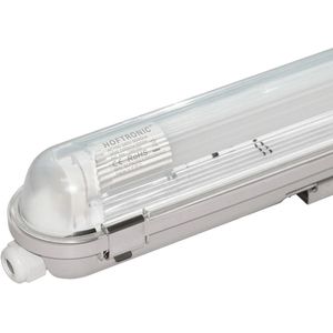 HOFTRONIC - Ecoseries - LED Feuchtraumleuchte IP65 120cm - 4000K - 18W 3150lm (175lm/W) - Flimmerfrei verlinkbar - T8 G13 fassung