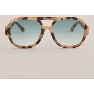 WE Fashion - Dames zonnebril - Beige -  Maat: One Size
