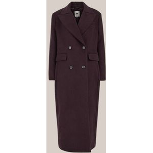 WE Fashion - Dames Jas - Wolmix - Lange Dubbelzijdige Jas