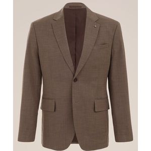 WE Fashion - Heren slim fit blazer - Slim Fit - Bruin -  Maat: 46