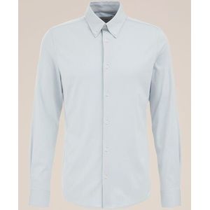 Van Gils - Heren Overhemd van katoen met stretch - Slim Fit - Lichtblauw - Katoen - Maat: XXXL