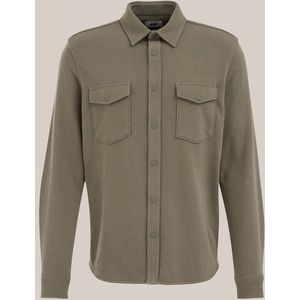 WE Fashion - Gebreid Smart Overshirt - Katoenmix - Regular Fit