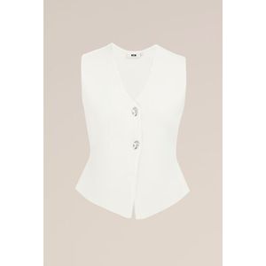 WE Studio - THE STATEMENT GILET - Gilet - Gebroken wit - Regular fit