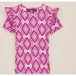 T-shirt - All-over Patroon - Jersey - Zacht Aan - Slanke Pasvorm