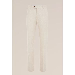 WE Fashion - Heren pantalon van linnenmix - Beige - Linnen - Maat: 52