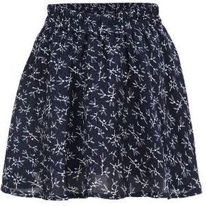 WE Fashion - Meisjes skort met dessin - Regular fit - Marineblauw -  Maat: 158/164