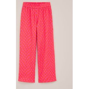 WE Fashion -  MeisjeDjamila X Tina straight leg broek - Felroze -  Maat: 122/128