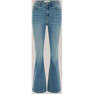 Blue Ridge - Dames high rise super flared jeans - High waist - Donkerblauw - Katoen - Maat: 26/30