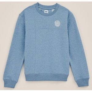 Blue Ridge -  Jongen sweater met opdruk - Relaxed Fit - Lichtblauw - Katoen - Maat: 170/176