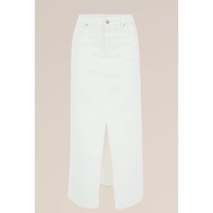 A-lijn Rok - Effen - Denim - Normale Pasvorm - 7/8 Lengte