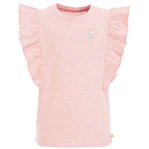 WE Fashion - Meisjes T-shirt met dessin - Regular fit - Lichtroze - Katoen - Maat: 92