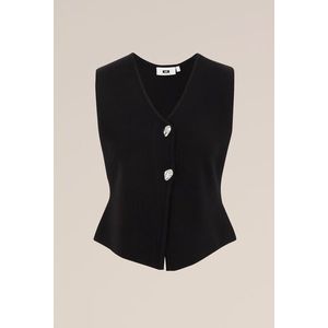 WE Fashion - THE STATEMENT GILET - Gilet - Regular Fit - Kasjmiermix