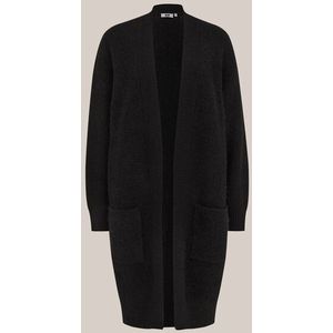 WE Fashion - Dames gebreid vest van wolmix - Regular fit - Zwart -  Maat: XS