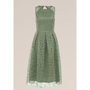 WE Fashion - Dames jurk van kant - Regular fit - Mintgroen -  Maat: XL